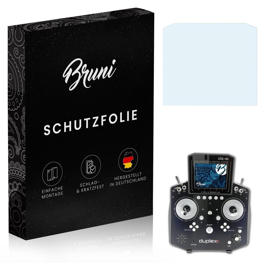 Bruni Basics-Clear 2x Schutzfolie kompatibel mit Jeti Produktbild 
