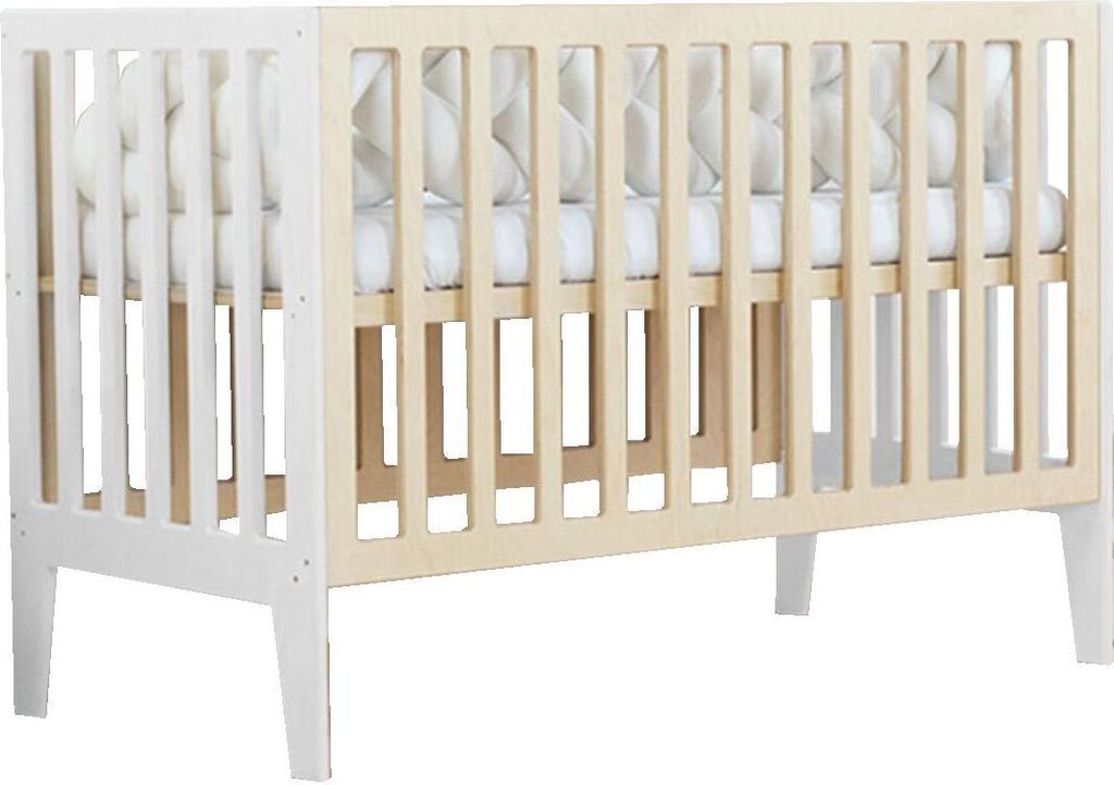 Babybett KIPPY 60 x 120 cm weiß und lackiert