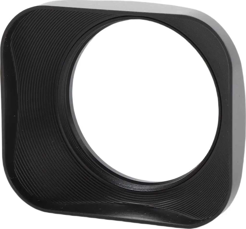 Pare-soleil d'objectif 46mm rigide en métal noir avec bouchon inclus