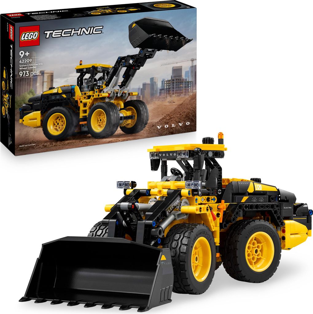LEGO Technic Volvo L120 Electric Radlader - Baufahrzeug-Spielzeug mit Knicklenkung und beweglicher Schaufel - Geburtstagsgeschenk für Jungen ab 9 ...