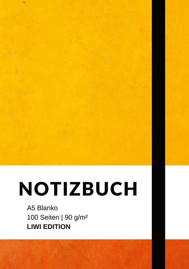 Notizbuch A5 blanko - 100 Seiten 90g/m² - Soft Cover Produktbild 