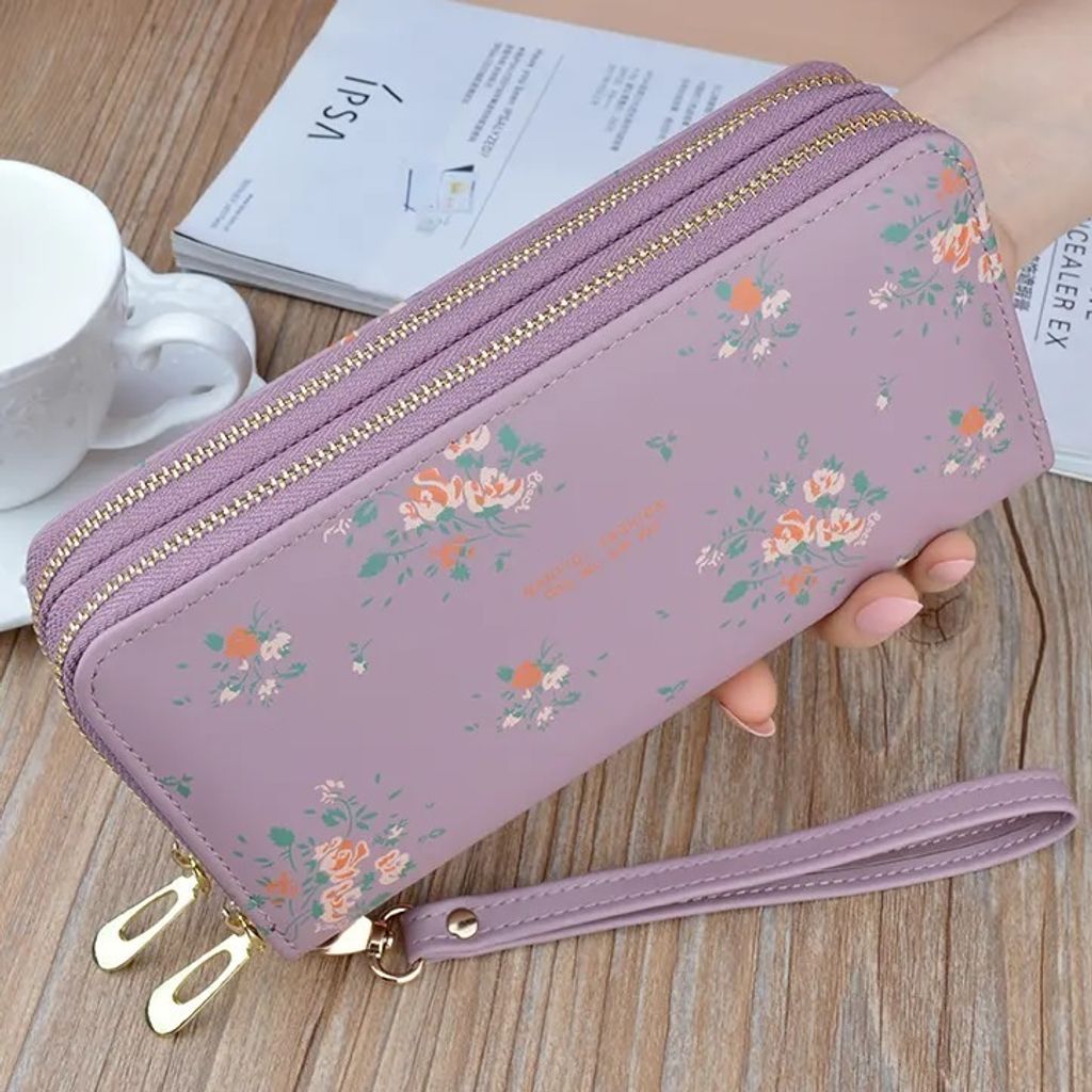 Blossom Violette Damengeldbörse – Stilvoll und Geräumig KP25223