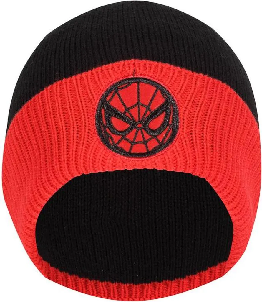 Marvel Comics Spider-Man Beanie Pom Emblema Nero | Cappello Invernale - 7