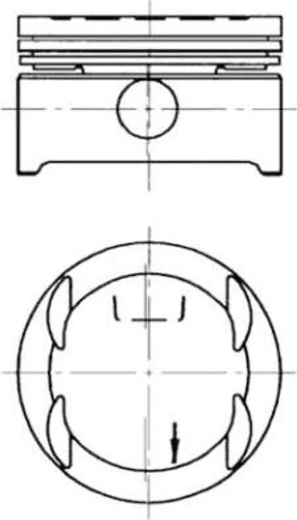 Piston haute résistance 94637610 compatible avec Opel Vectra et Tigra