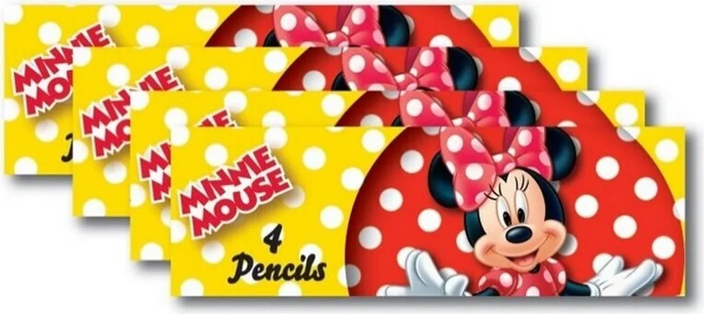 Disney Set 8 Matite Rosso e Giallo SG30402 - Cancelleria Scuola Originale