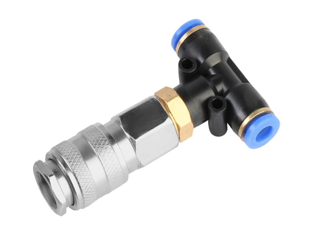 Pièce en T pneumatique 12 mm / 6 mm / 6 mm, 10 atm Image du produit 