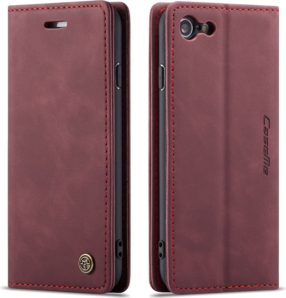 iPhone SE 2020 Hülle, LaimTop Retro Kunstledertasche TPU Innere, Kartenfächer, Magnetverschluss, Klapphülle mit Standfunktion Schutzhülle für ...