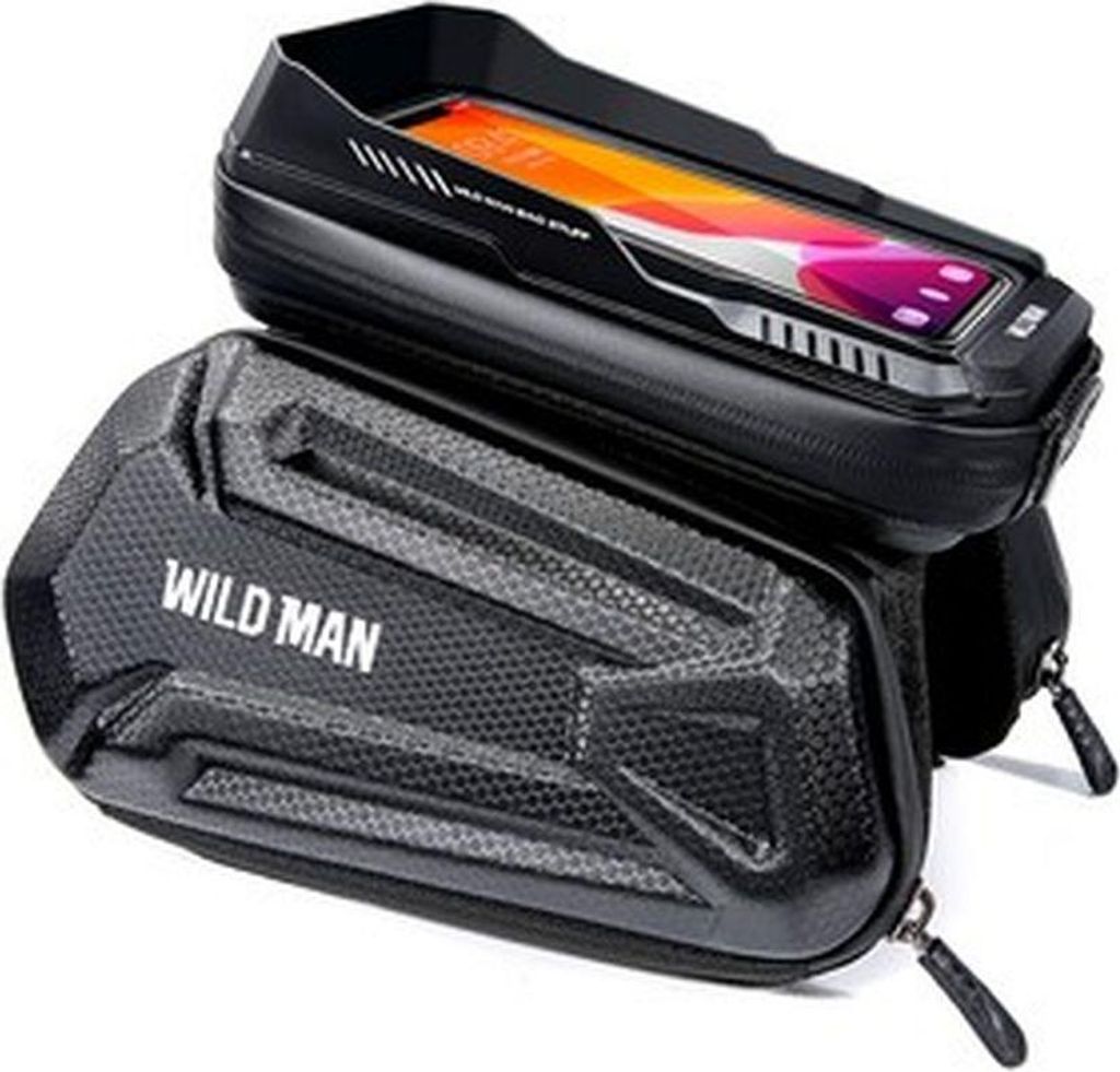 WILDMAN Borsa da viaggio per telaio bici con cerniera 1,2L Immagine del prodotto 