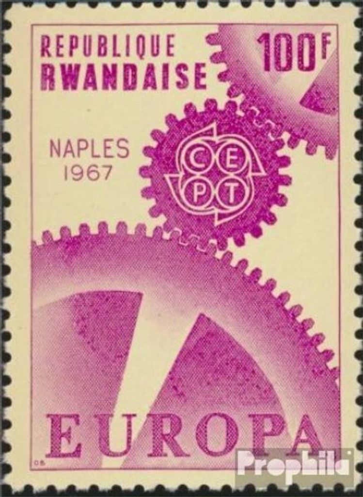 Briefmarken Ruanda 1969 Mi 216A (kompl.Ausg.) postfrisch Briefmarkenausstellung