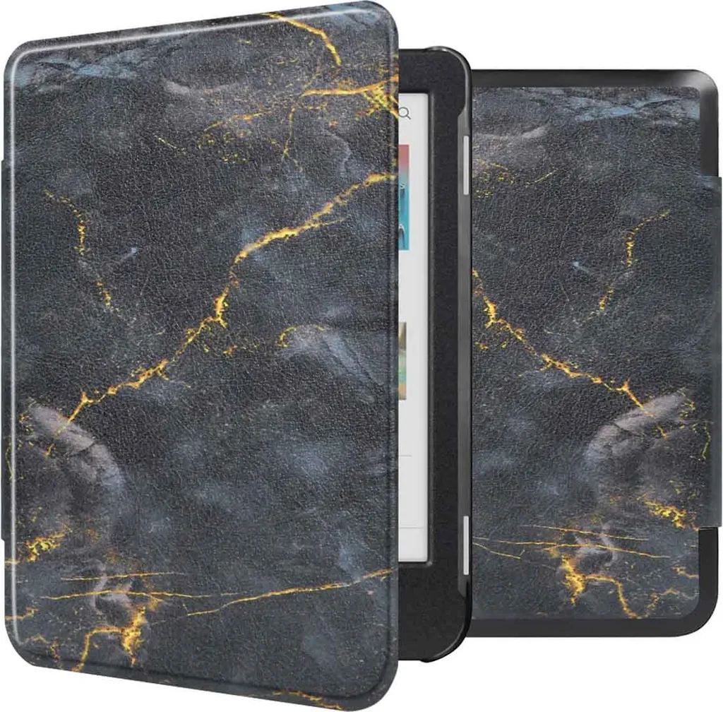 imoshion Sleepcover Marmo Nero - Cover Slim per Kobo Clara e Tolino