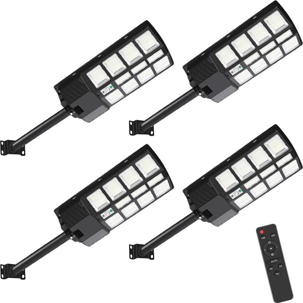 Faziango 400 LED 4X Solarlampen für Außen Bewegungsmelder IP67 Solarleuchte Solarlampe 400w Wasserdichte Wandleuchte Garten Gartenleuchten Aussen...