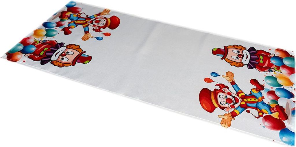 Tischdecke Tischläufer Druck Clowns mit Luftballons 40 x 90 Produktbild 