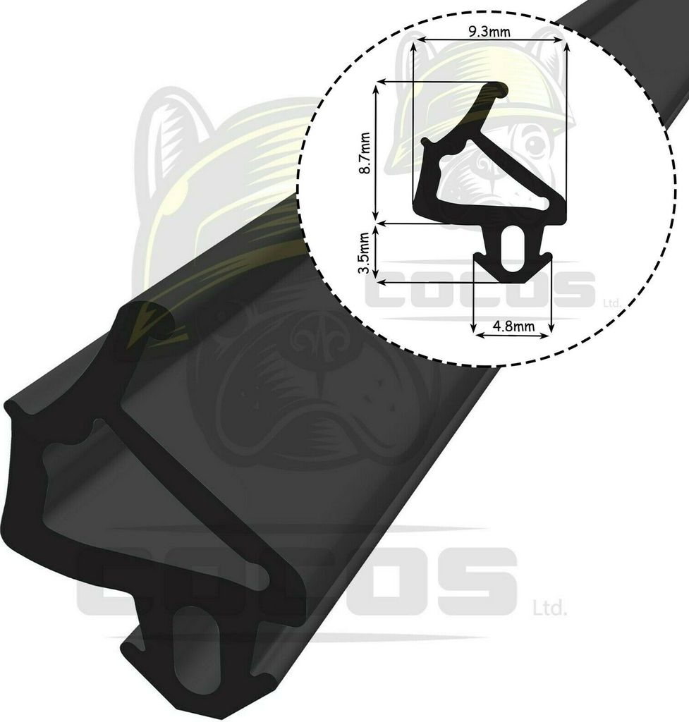 Fensterdichtung Gummidichtung Dichtungsprofil WS026 30m Schwarz EPDM für Fenster und Türen
