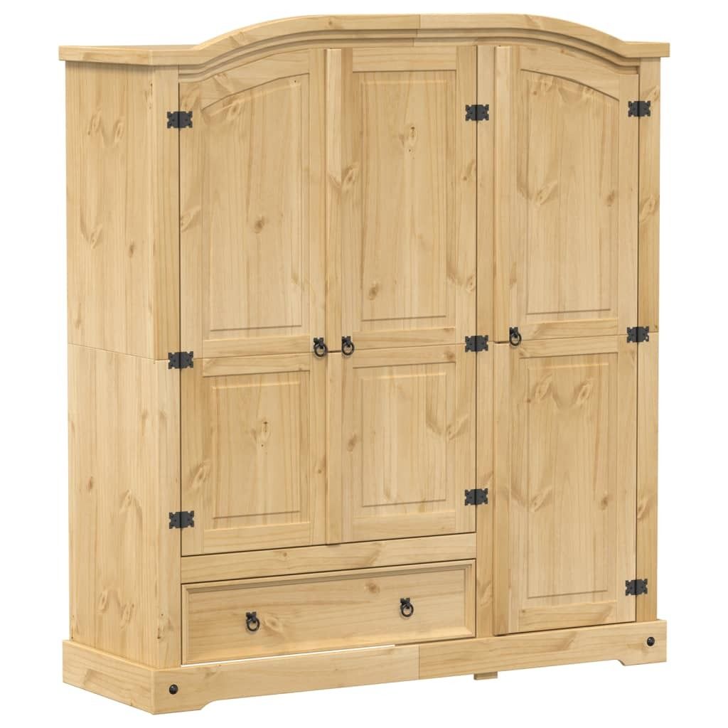 vidaXL Kleiderschrank Corona 151,5x52x170 cm Massivholz Produktbild 