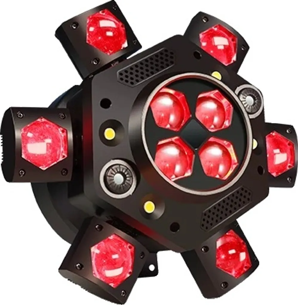 Rampe de Lumière Faisceau 10x10W RGB avec Contrôle DMX pour Soirées