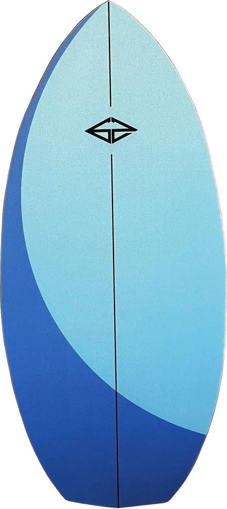 GoZone Tulum Skimboard Ocean, Holz-Skimboard mit Ozean-Print, 9-lagigem Furnier und wasserabweisender Beschichtung