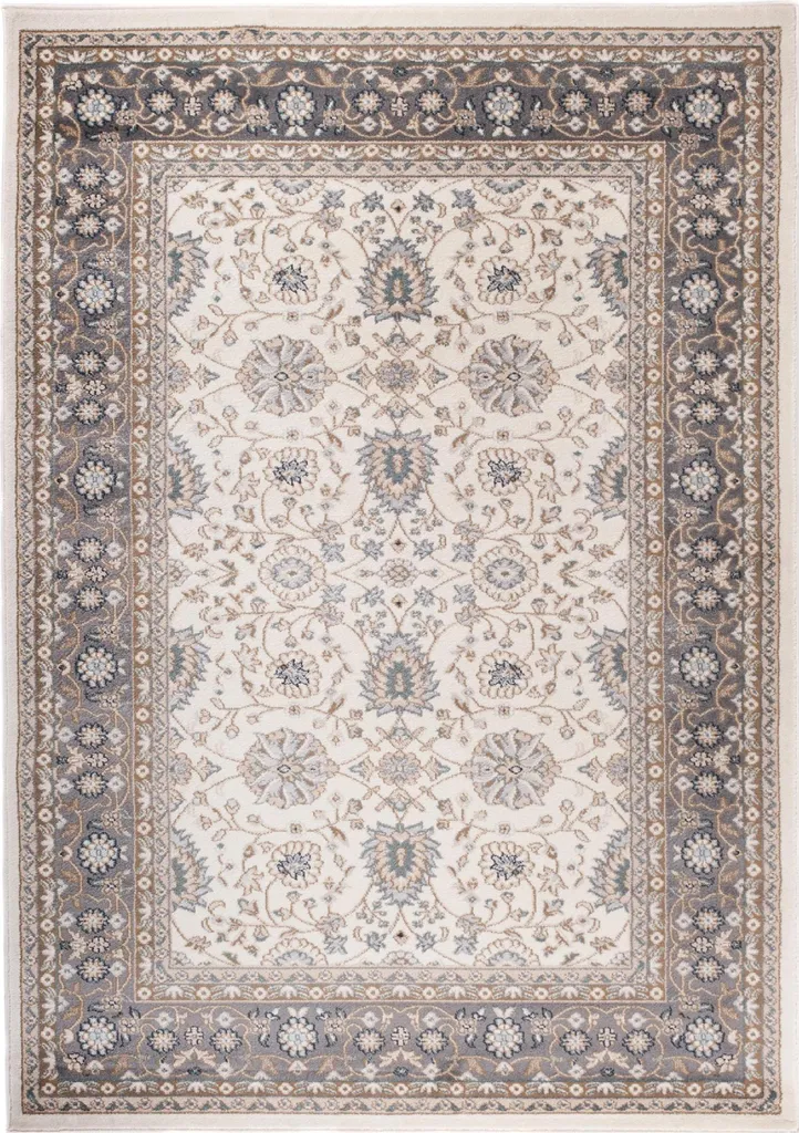 Tapis Colorado Anti-Tache Beige et Gris 160x220 cm Facile à Nettoyer