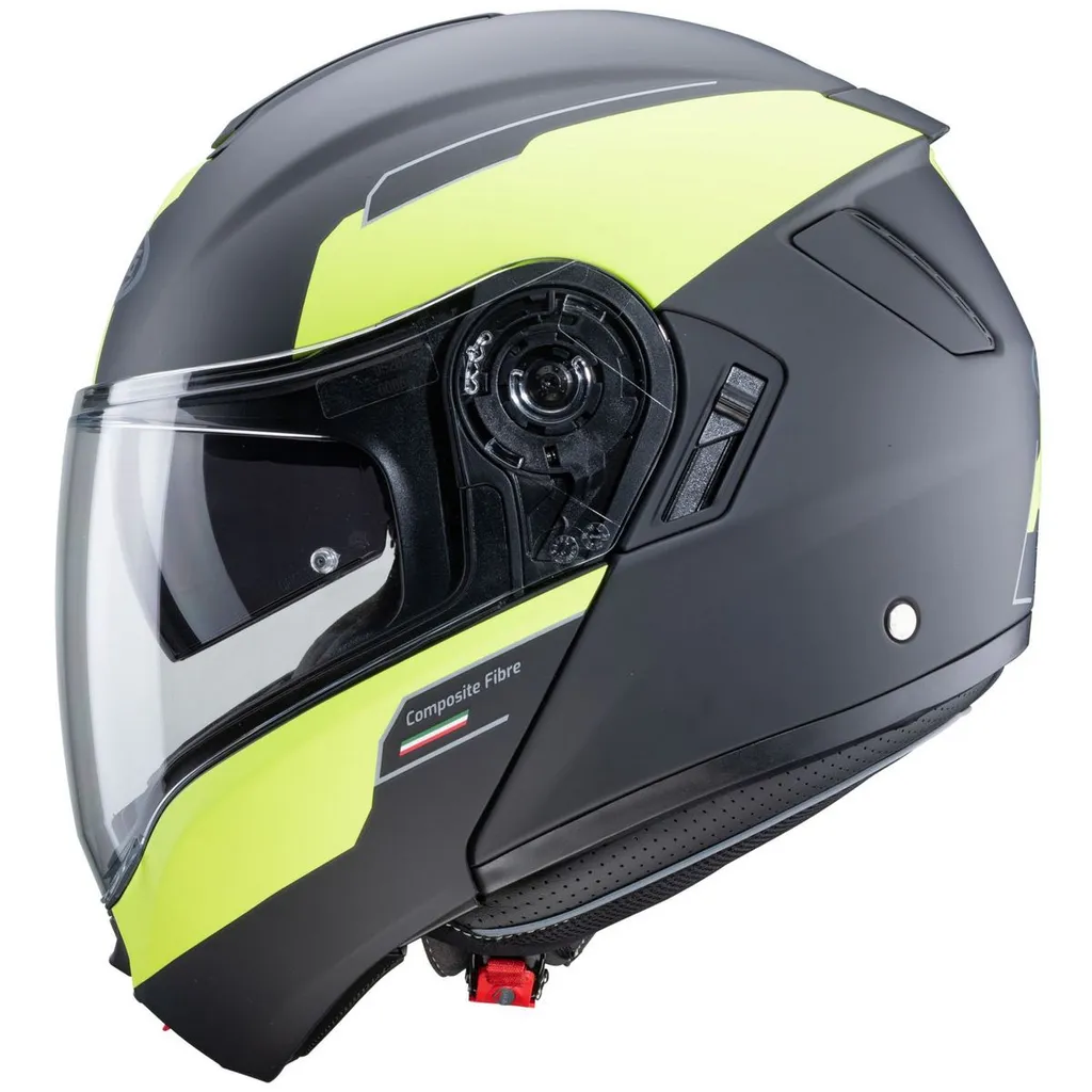 Casque Moto Modulable Caberg Levo Prospect Jaune Fluo Haute Visibilité