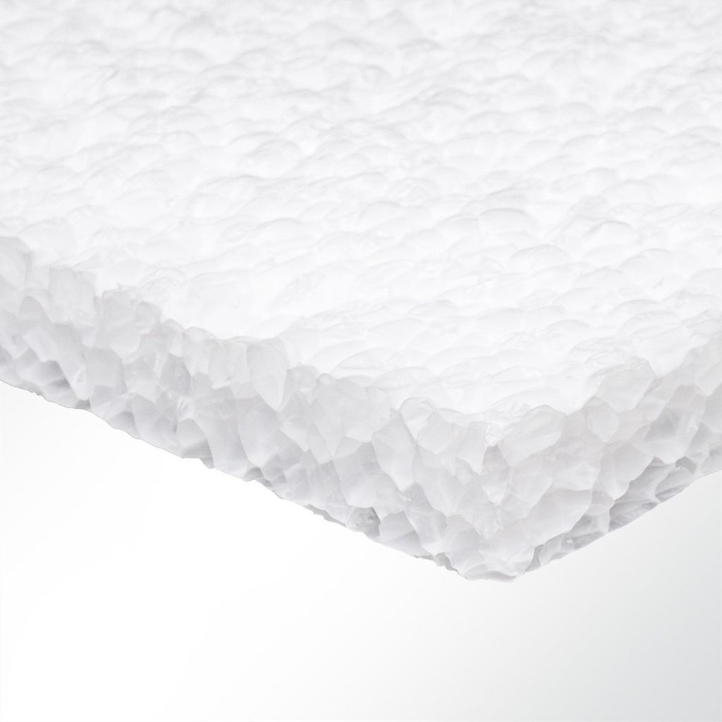Stratocell Whisper FR Polyethylen-Schaumstoff weiß 100x50x5cm Schallschutz Schalldämmung Akustikschaumstoff
