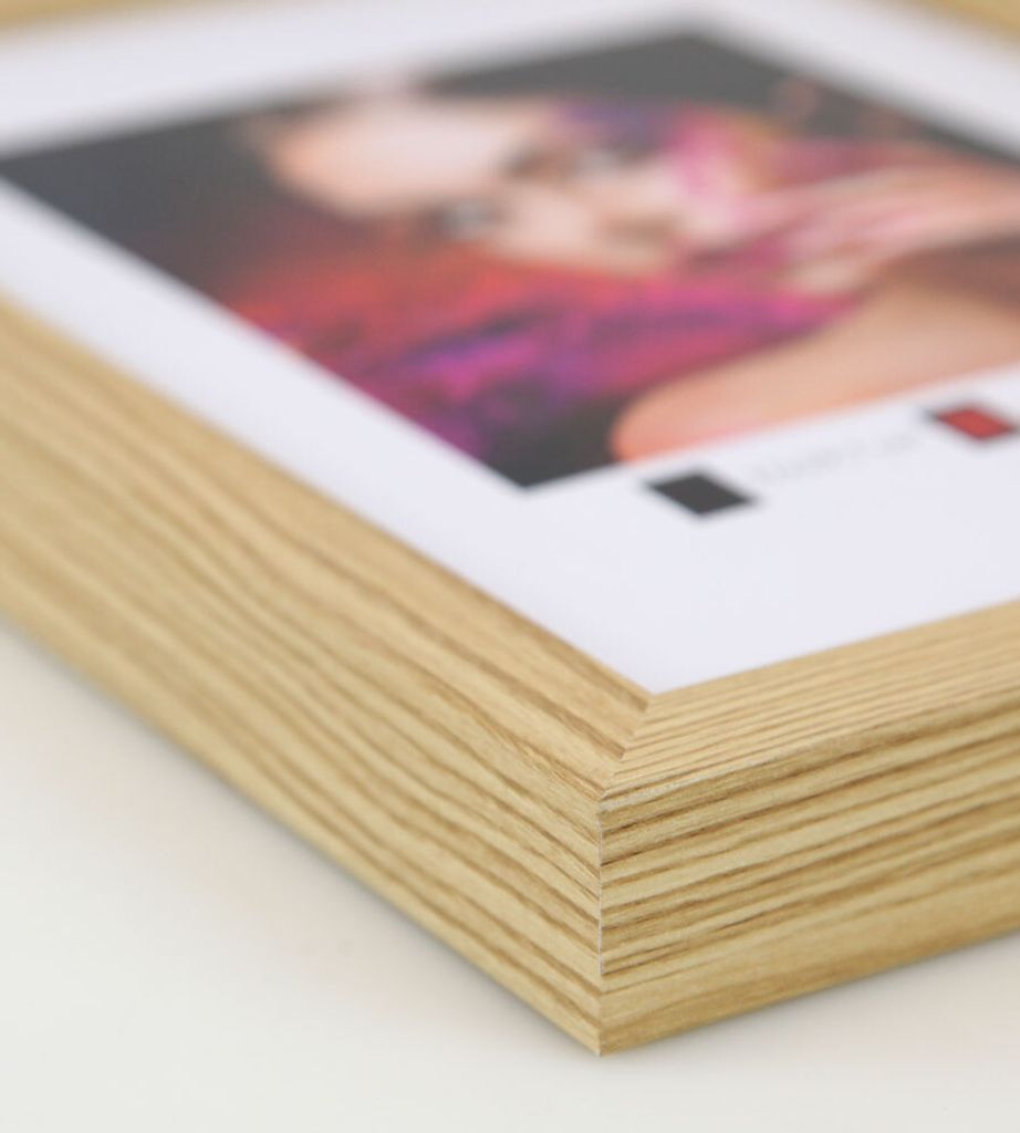 2er 3er 5er Set Holz Bilderrahmen Lifestyle Plexi Foto Rahmen Collage Wanddeko Poster HR-25 - Farbe: 5er Pack Natur | Format: 50x70