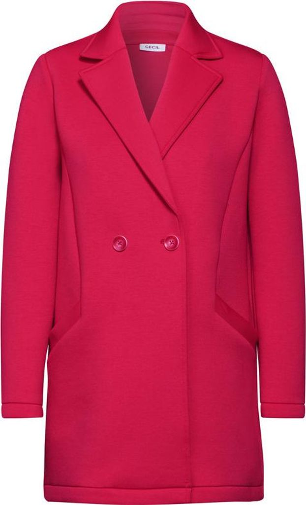 Cecil Damen Scuba Mantel grannig red