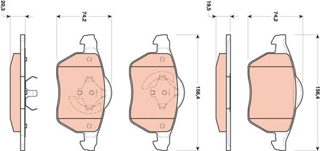 Plaquettes de Frein Haute Performance JZW698151P pour Renault et VW