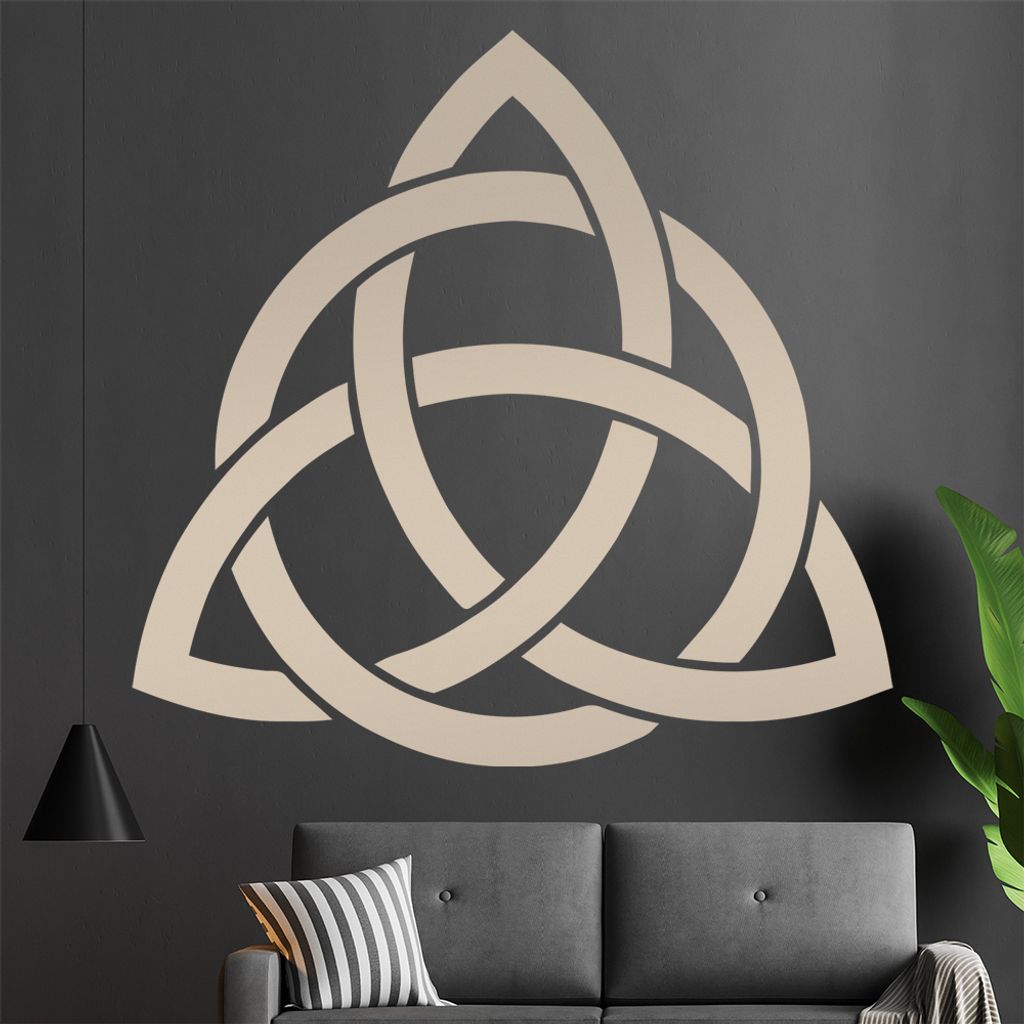 Triquetra Wandtattoo in 6 Größen - Wandaufkleber Wall Sticker - Dekoration, Küche, Wohnzimmer, Schlafzimmer, Badezimmer