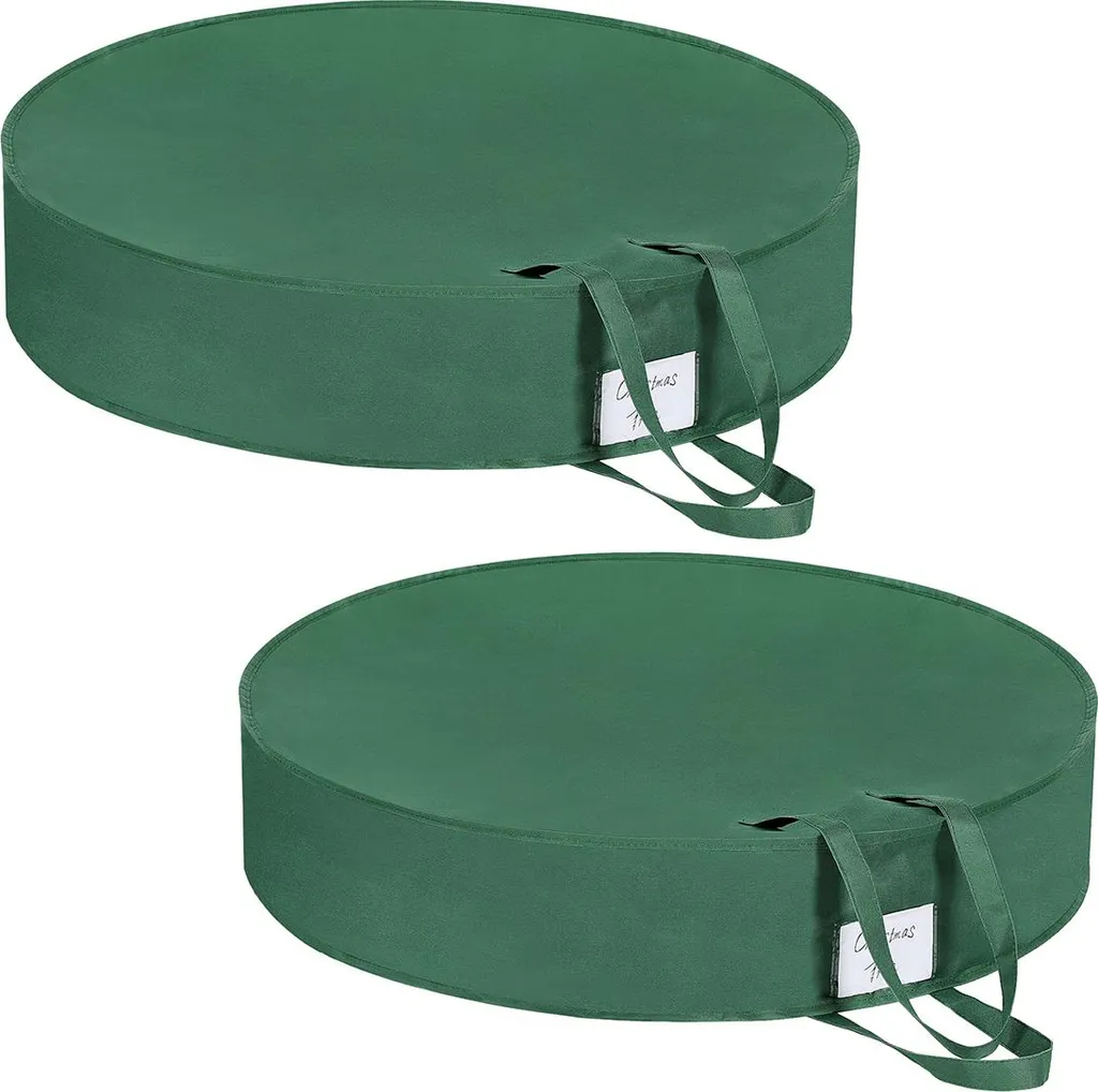 Sacs de rangement avec poignées solides et grand volume vert - 2 pcs