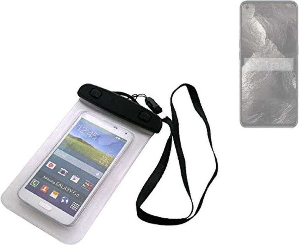K-S-Trade Schutz Hülle Handy Hülle Kompatibel mit Realme GT Master Edition Beach Bag wasserdicht 16cm x 10cm Schutzhülle Staub Sand Flachwasser
