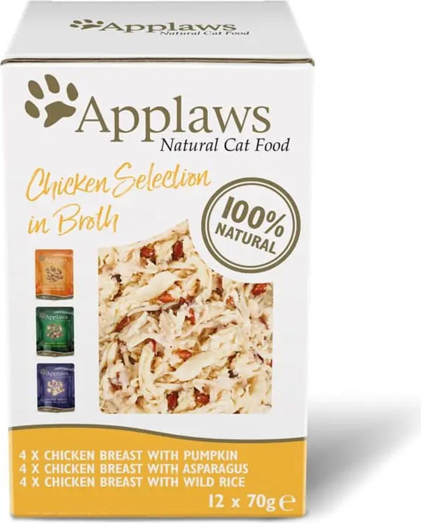 Applaws Cat On Chicken Broth Multipack 12X70 Produktbild 