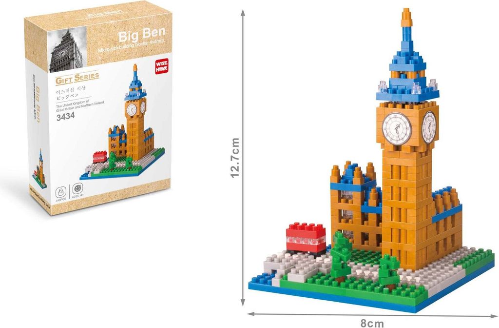 Big Ben London Wahrzeichen Modell LNO Micro-Bricks Produktbild 