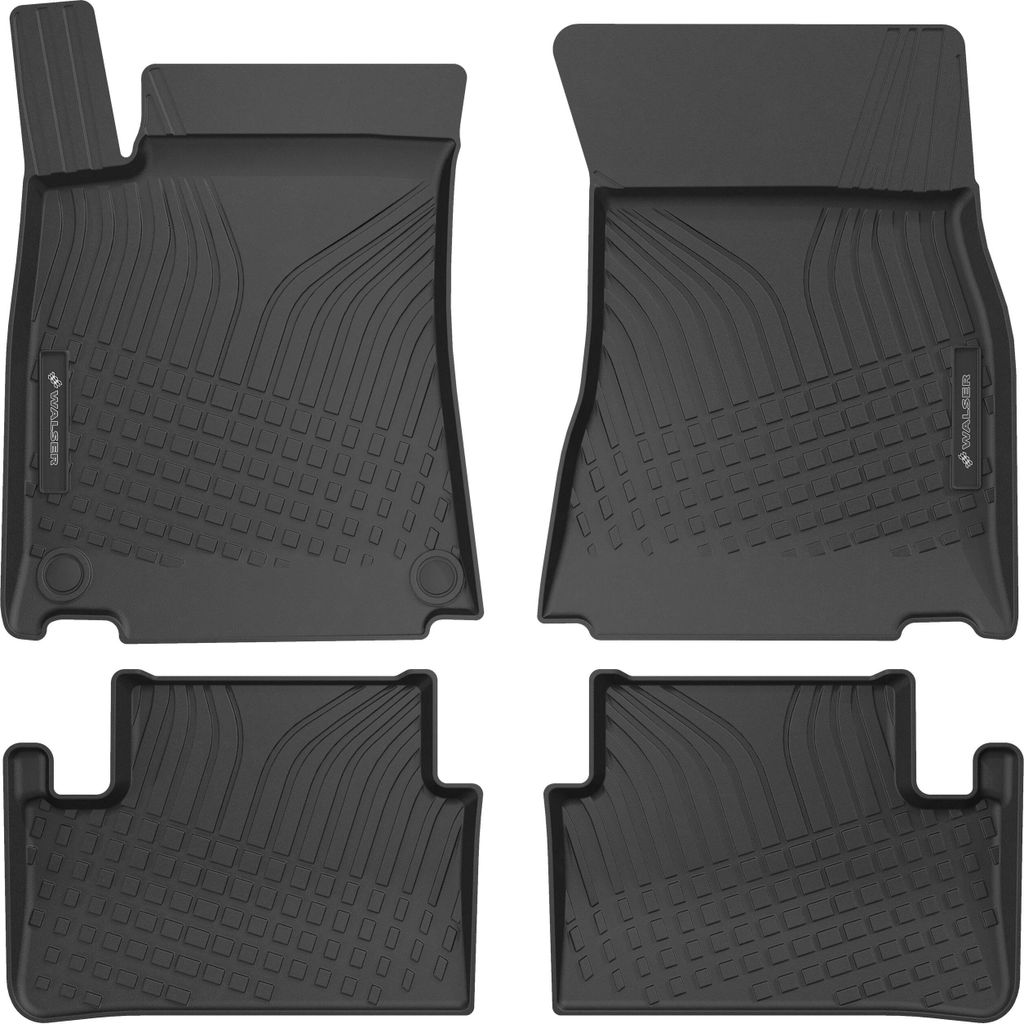 WALSER Premium Fussmatten Auto für Mercedes-Benz A-Klasse (W177, V177) 2018-Heute, 100% passgenaue Gummimatten Auto - EU, robuste Fußmatten Auto,...