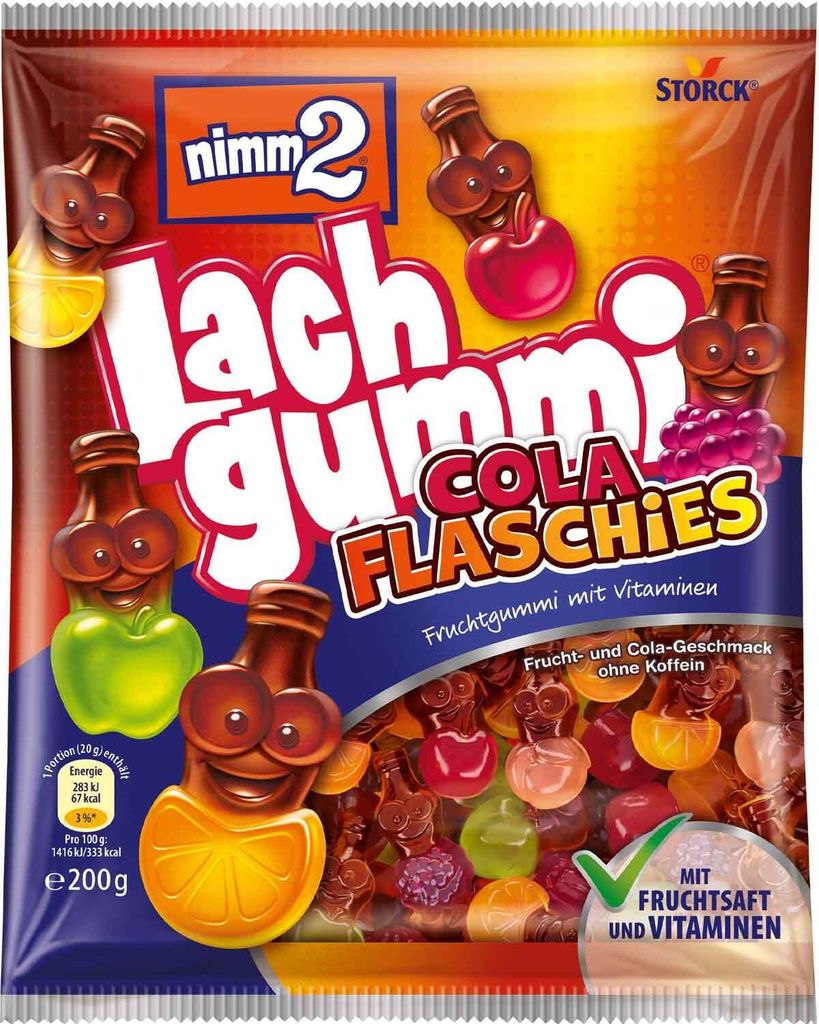 nimm2® Lachgummi Cola Flaschies Fruchtgummi 200,0 g Produktbild 