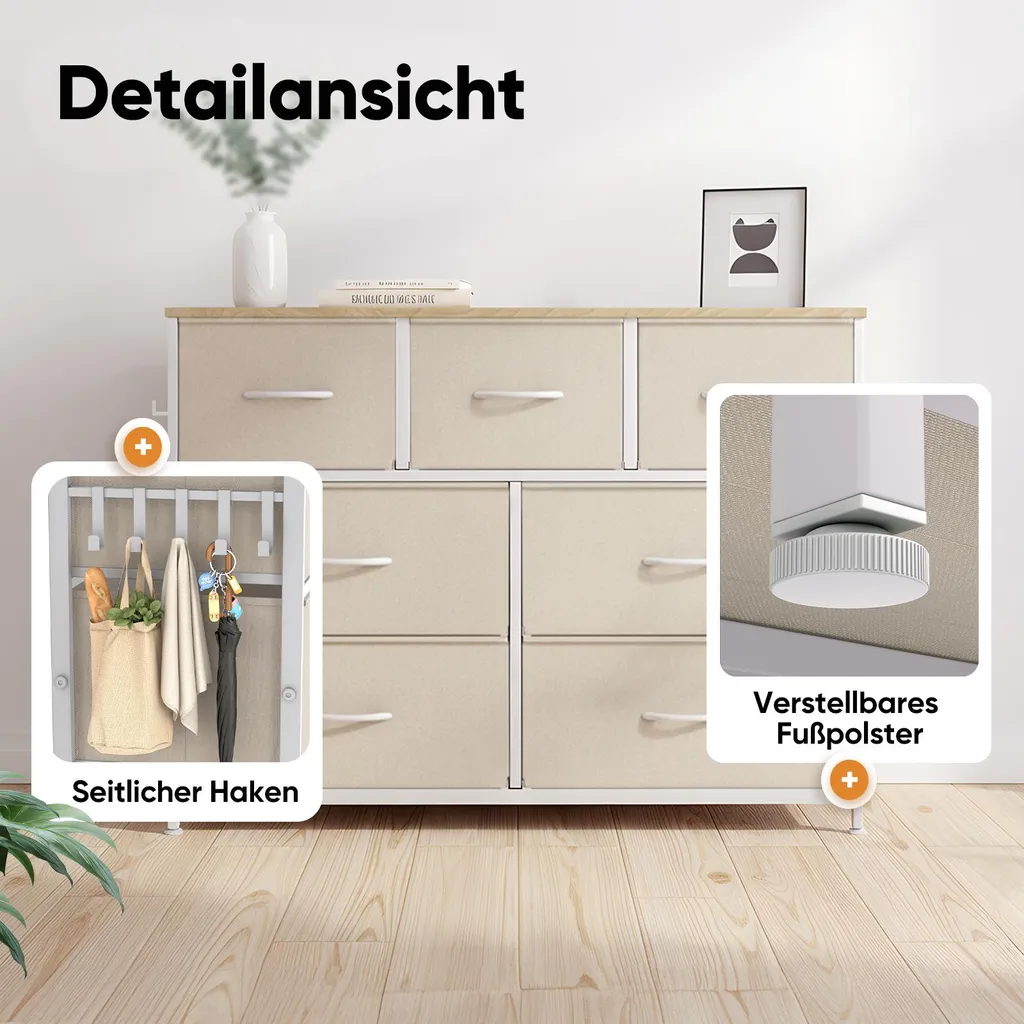 Commode de rangement en tissu pour optimiser les petits espaces