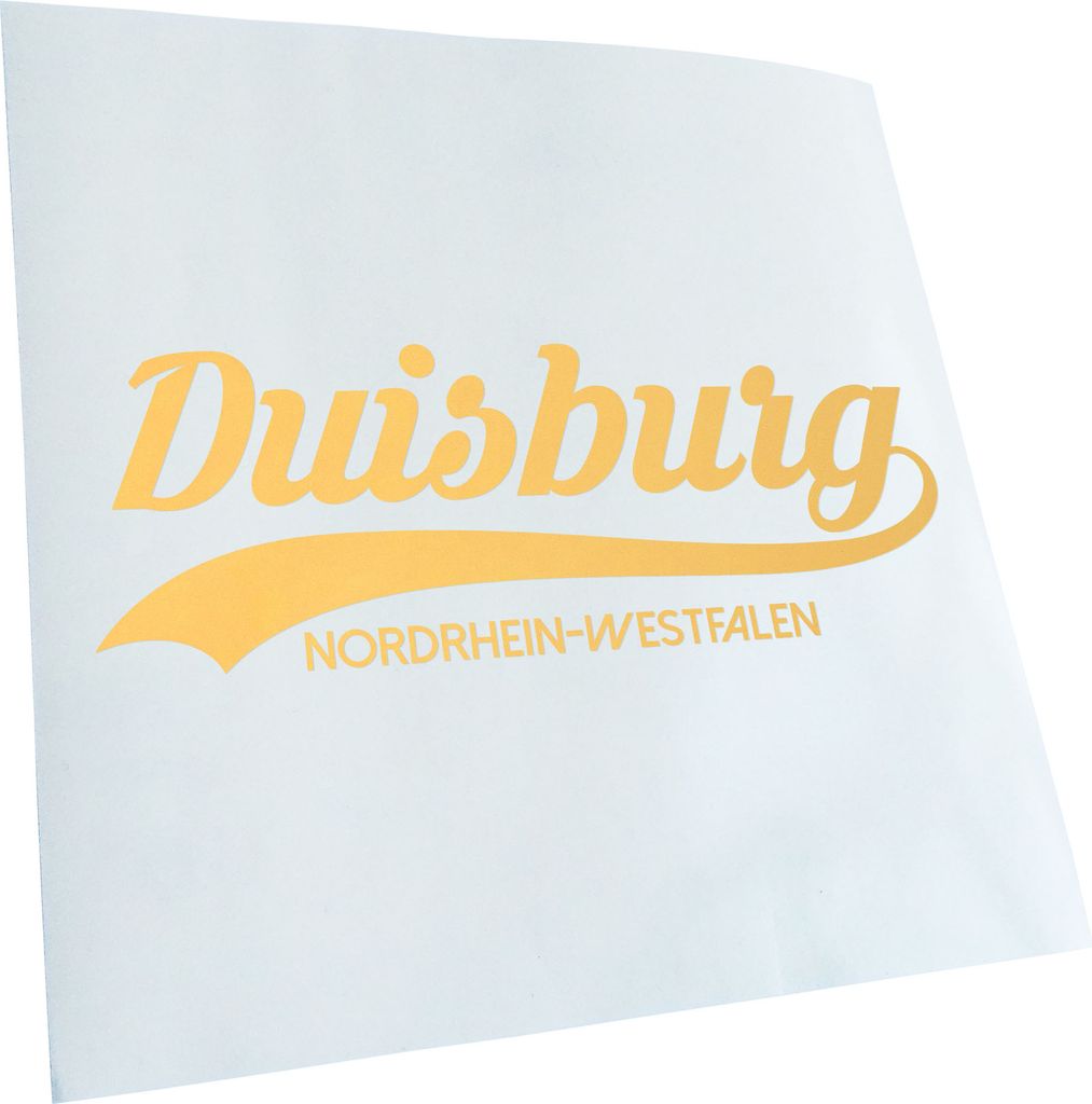 Kiwistar - Autoaufkleber - Duisburg Nordrhein-Westfalen - Creme - 30x11cm - Aufkleber für Auto, Laptop, Fahrrad, LKW, Motorrad Mehrfarbig JDM Deca...