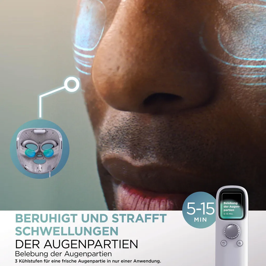 Masque de Luminothérapie LED Shark CryoGlow - Soin Visage Multi-Action - 8
