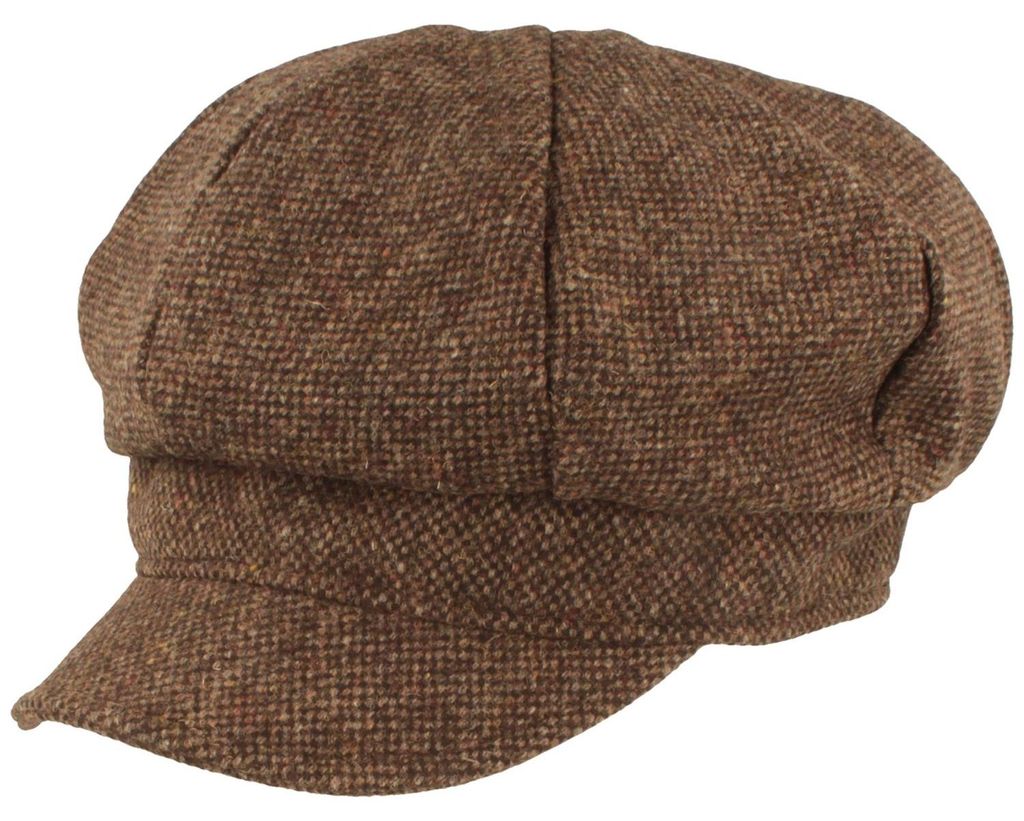 Mayser Tweed Ballonmütze Coco reine Wolle, braun, Gr. M Produktbild 