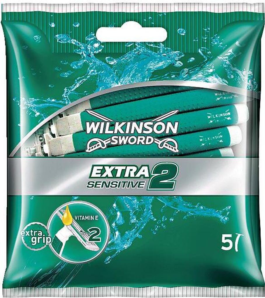 Wilkinson Extra 2 Sensitive Einweg-Rasierer 5 Stück in einer Packung 6er Pack