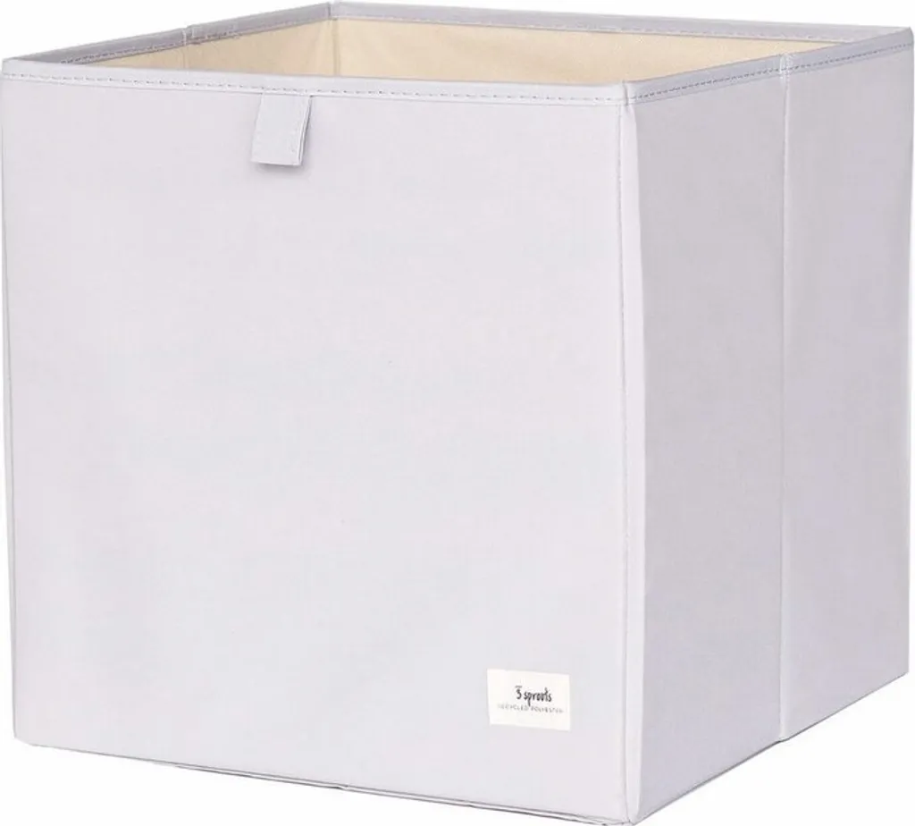 Boîte de rangement solide et écologique 3 Sprouts coloris gris clair
