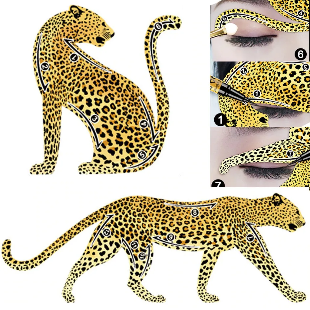 Leopard Eyeliner Stencil