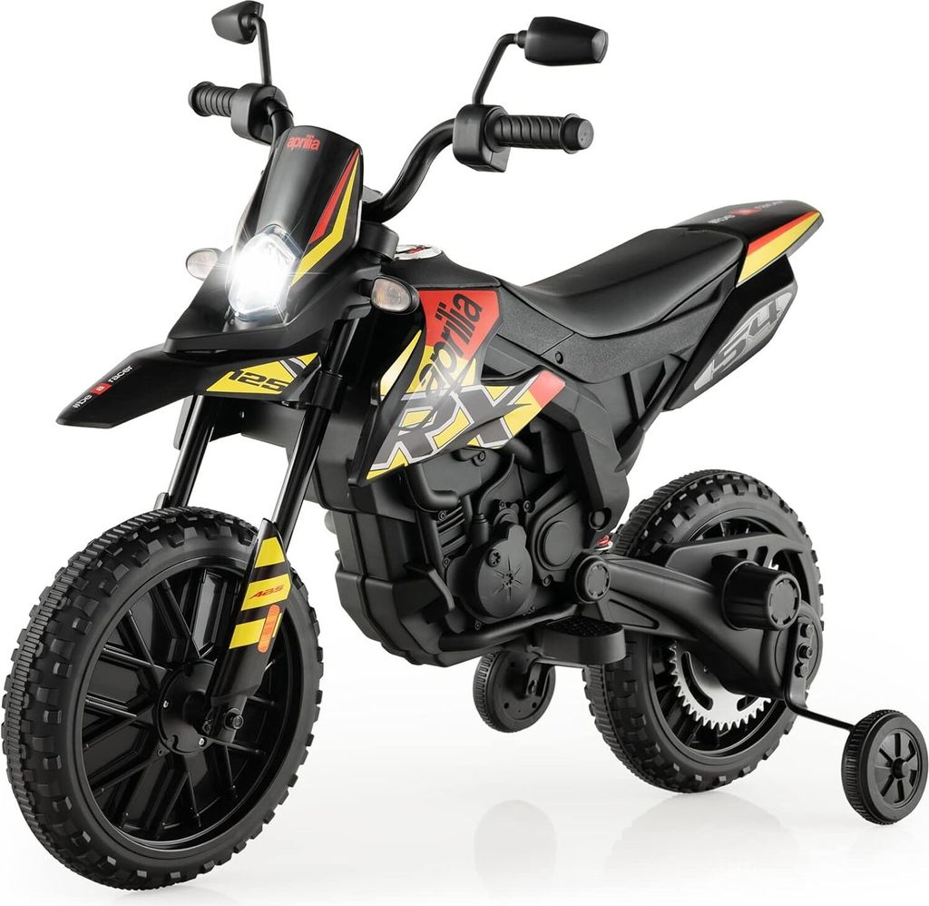 12V Kinder Elektro Motorrad, 5,5-6 km/h, Aprilia Produktbild 