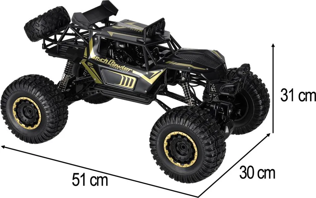 Crawler RC Robuste 1:8 - Ne reste plus bloqué sur les terrains difficiles - 29