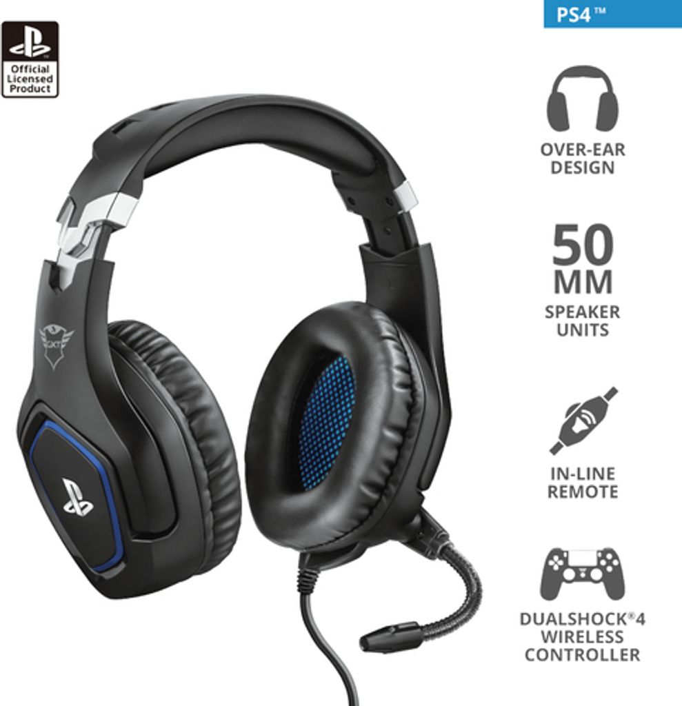 TRUST GXT488 FORZE PS4 HEADSET 23530 černá Obrázek produktu 13