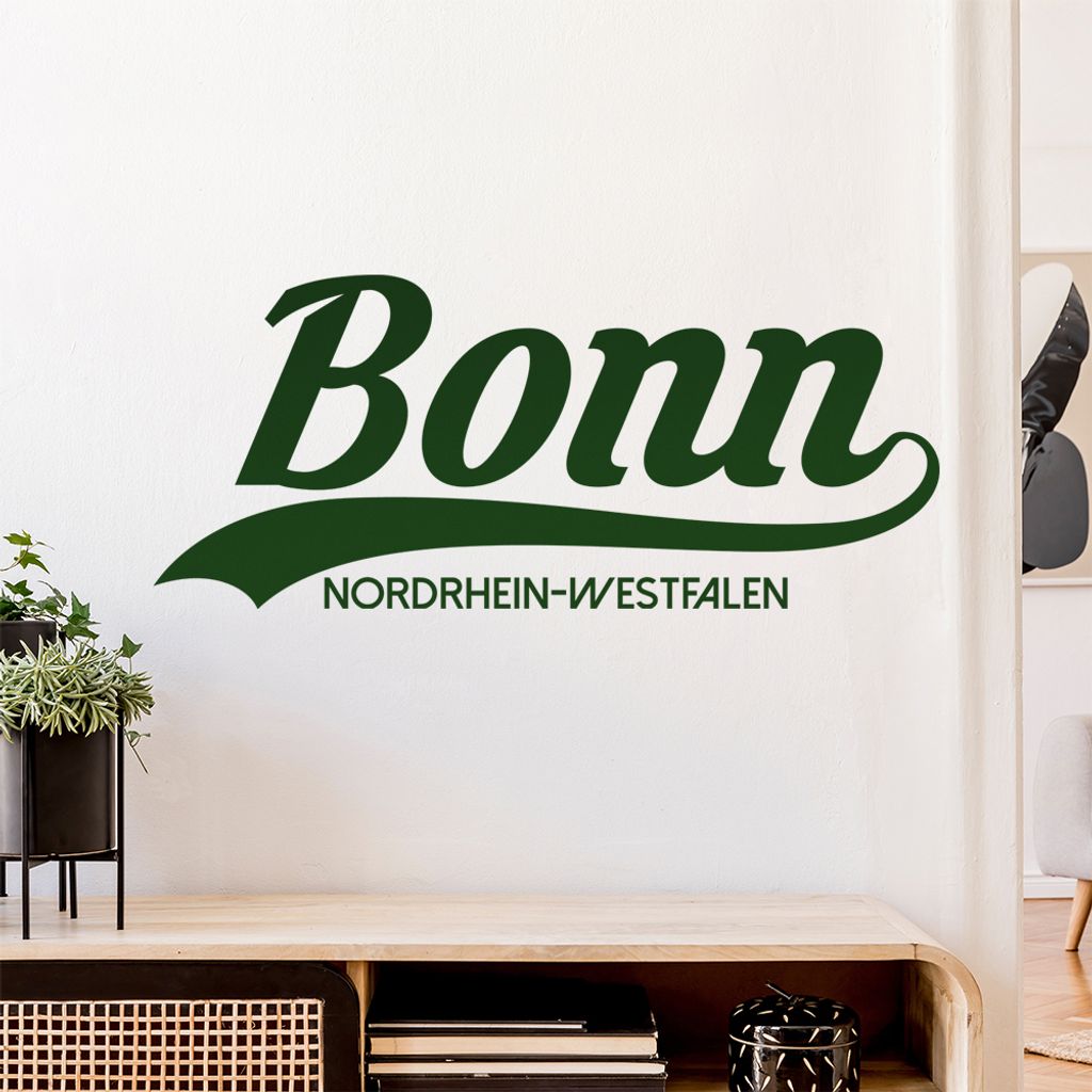 Bonn Nordrhein-Westfalen Wandtattoo Wandaufkleber Wall Sticker - Dekoration, Küche, Wohnzimmer, Schlafzimmer, Badezimmer