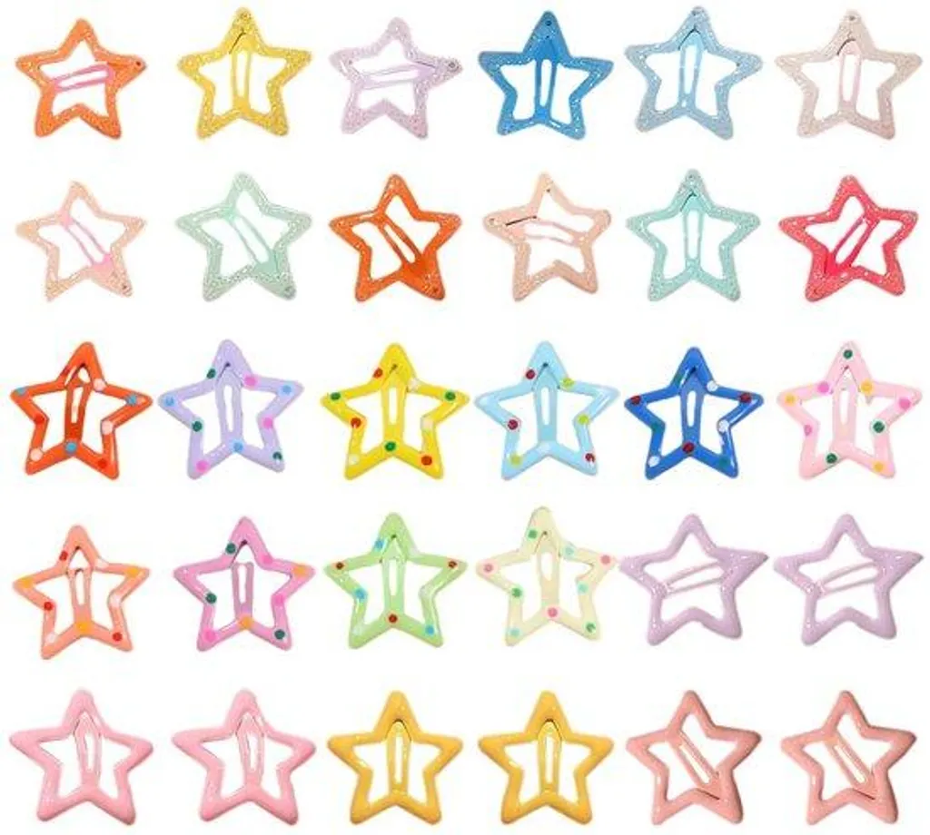 Barrettes étoiles anti-glisse : fixez les mèches rebelles avec style
