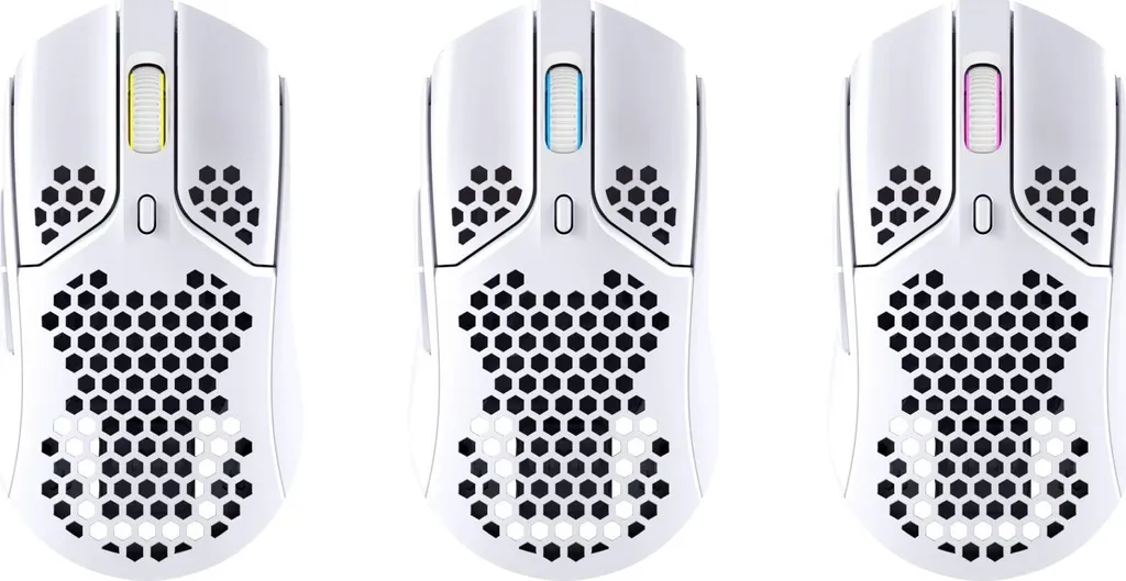 Souris Gamer Blanche Sans Fil HyperX Pulsefire Haste pour Jeu Compétitif