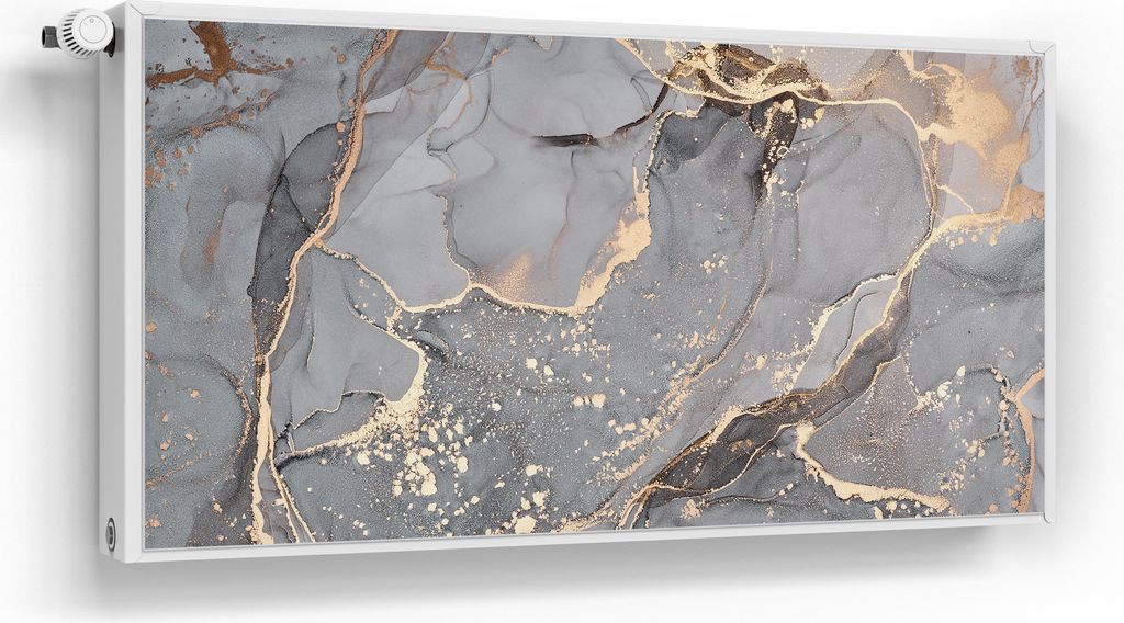 DEQORI Magnetmatte Heizung beschreibbar 120x60 cm 'Elegantes Marmormuster' Magnetfolie