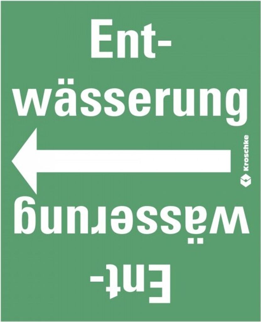 Dreifke Rohrleitungsband Entwässerung, praxisbewährt, ab Ø 50mm, grün/weiß, ...