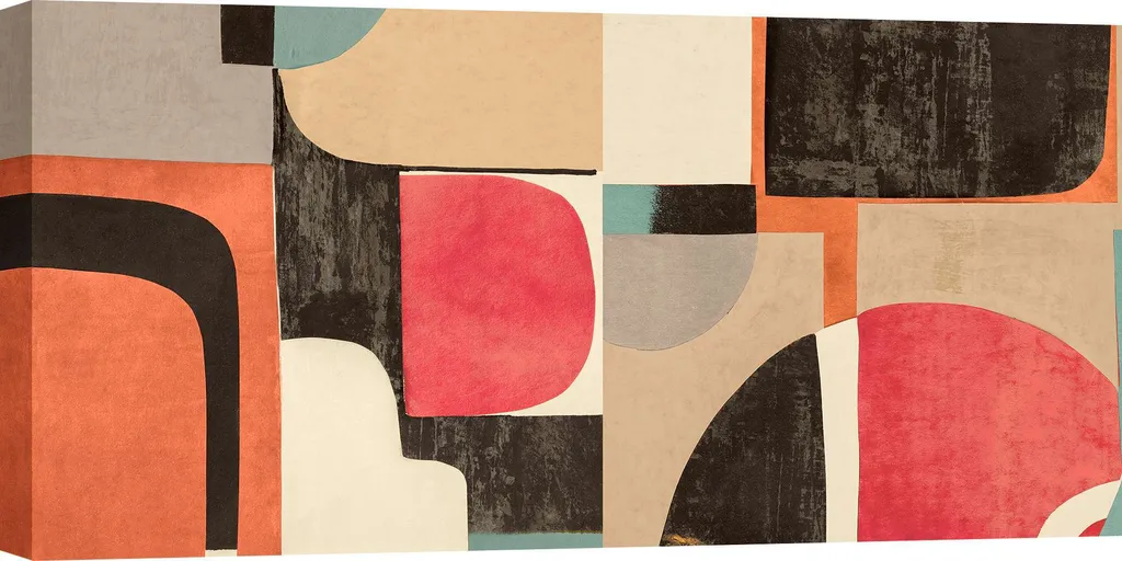 Tableau Peinture sur toile Steve Roja Été pâle Abstraction 120 x 60 cm