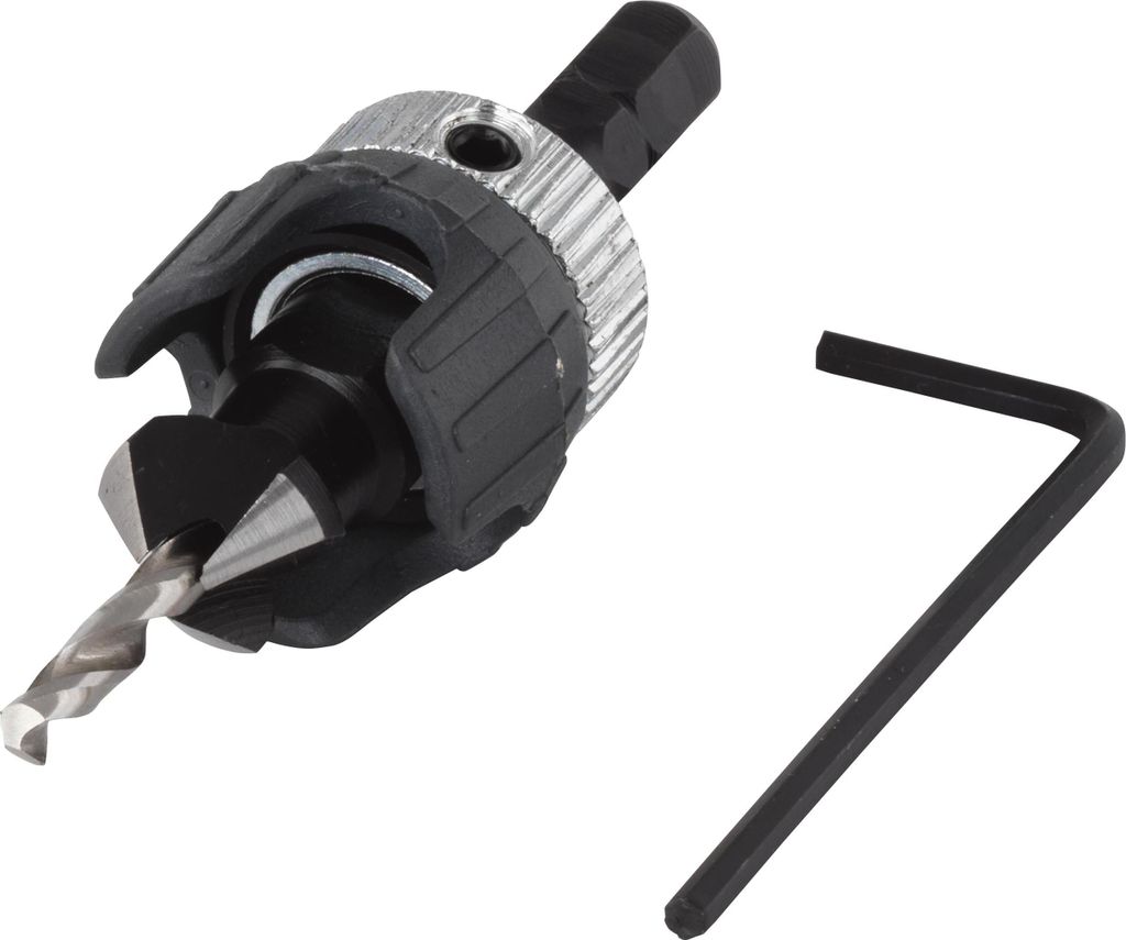 Wolfcraft 2544000 -  Vorbohrer mit Senker und Tiefenstopp Produktbild 